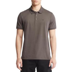 imageCalvin Klein Mens Smooth Cotton Monogram Logo Polo ShirtJuniper Mist