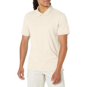 imageCalvin Klein Mens Smooth Cotton Monogram Logo Polo ShirtNatural Heather