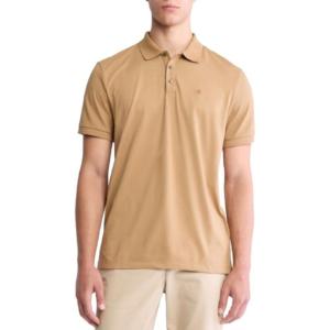 imageCalvin Klein Mens Smooth Cotton Monogram Logo Polo ShirtTigers Eye