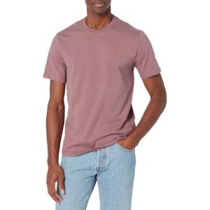imageCalvin Klein Mens Smooth Cotton Solid Crewneck TShirtCapri Rose