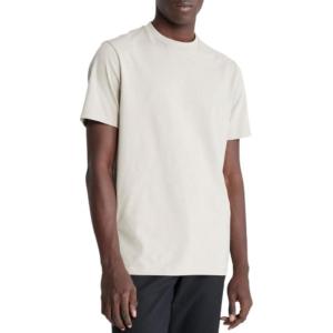 imageCalvin Klein Mens Smooth Cotton Solid Crewneck TShirtPlaza Taupe