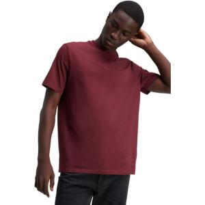 imageCalvin Klein Mens Smooth Cotton Solid Crewneck TShirtTawny Port