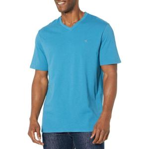 imageCalvin Klein Mens Smooth Cotton Solid VNeck TShirtFaience