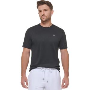 imageCalvin Klein Mens Standard Light Weight Quick Dry Short Sleeve 40 UPF Protection Active TopBlack