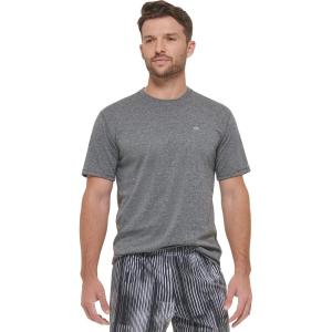 imageCalvin Klein Mens Standard Light Weight Quick Dry Short Sleeve 40 UPF Protection Active TopGrey Heather