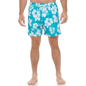 imageCalvin Klein Mens Standard Uv Protected Quick Dry Drawstring Patterned Swim TrunkAtlantis Aloha
