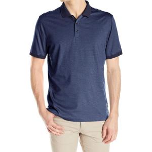 imageCalvin Klein Mens Stretch Pique Solid Tipped PoloAtlantis With Stripe