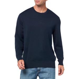 imageCalvin Klein Mens Supima Cotton Solid Monogram Logo SweaterInk