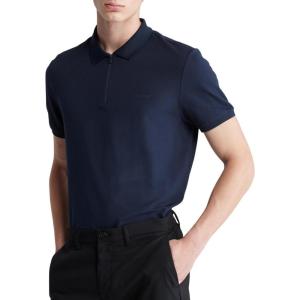 imageCalvin Klein Mens Tech Zip PoloDark Sapphire