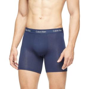 imageCalvin Klein Mens Ultra Soft Modern 3Pack Boxer BriefBlue Shadow