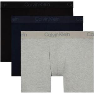imageCalvin Klein Mens Ultra Soft Modern Modal 3Pack Boxer BriefBlack  Shoreline  Grey Heather