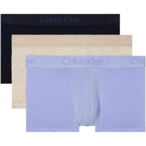 imageCalvin Klein Mens Ultra Soft Modern Modal 3Pack TrunkShoreline  Oatmeal Heather  Saltwater