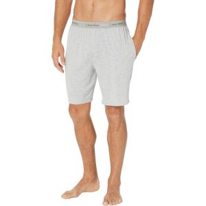 imageCalvin Klein Mens Ultra Soft Modern Modal Lounge Sleep ShortGrey Heather