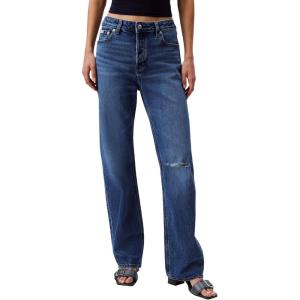 imageCalvin Klein Womens 90s Straight JeansRunaway Blue De