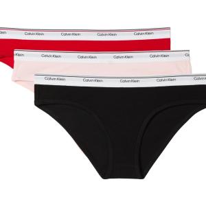 imageCalvin Klein Womens Balance Cotton Stretch Bikini Panties 3 PackBlackNymphs ThighObsess