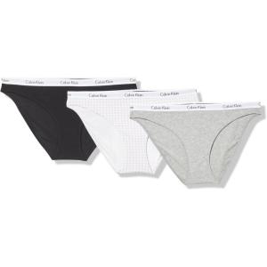 imageCalvin Klein Womens Carousel Bikini PantyBlackGrey HeatherGingham Lavendar Blue