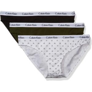 imageCalvin Klein Womens Carousel Bikini PantyBlackUnderbrush Green Multi