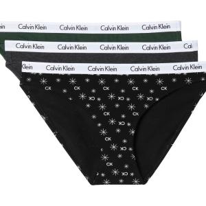 imageCalvin Klein Womens Carousel Bikini PantyKelly GreenCharcoalCk Spark Black
