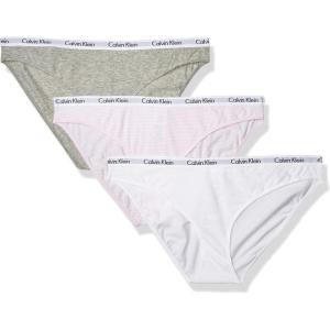 imageCalvin Klein Womens Carousel Bikini PantyPink StripeGrey HeatherWhite