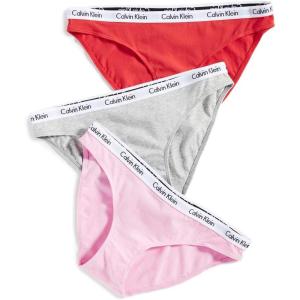 imageCalvin Klein Womens Carousel Bikini PantySweetheart PinkFever DreamGrey Heather