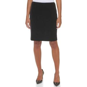 imageCalvin Klein Womens Classic Fit Straight Lux Suit Skirt Regular and Plus SizeBlack Velvet