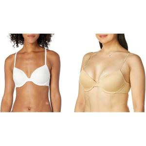 imageCalvin Klein Womens Constant Convertible Strap Lightly Lined Demi BraWhite  Bare