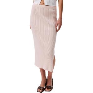 imageCalvin Klein Womens Cotton Rib Midi SkirtSilver Peony