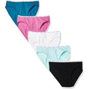 imageCalvin Klein Womens Cotton Stretch Logo Bikini Panties MultipackBlackWhiteBlue LightContinentalPeony Blossom