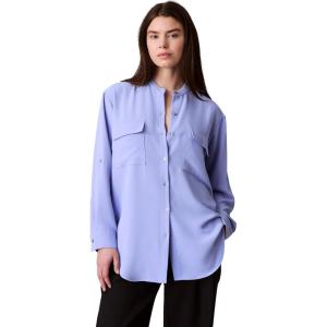 imageCalvin Klein Womens Crepe Relaxed ButtonDown ShirtProvence