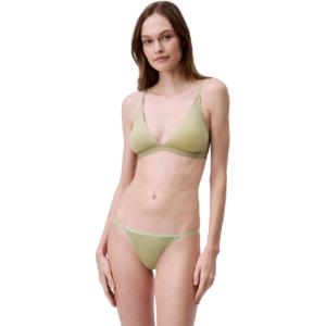 imageCalvin Klein Womens Form to Body Lightly Lined Triangle BraletteIguana Gray