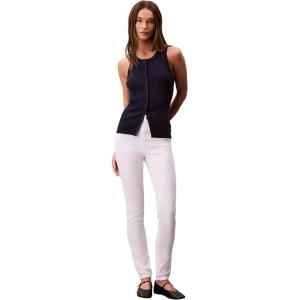 imageCalvin Klein Womens High Rise Skinny Fit JeansOptic White