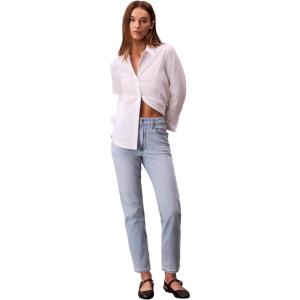 imageCalvin Klein Womens High Rise Slim Fit JeansBlue Rain