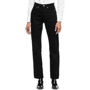 imageCalvin Klein Womens High Rise Straight Fit JeansBlack