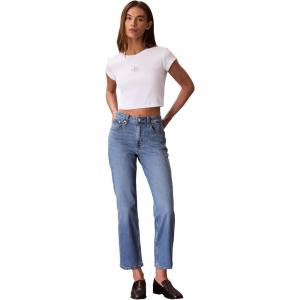 imageCalvin Klein Womens High Rise Straight Fit JeansVintage Blue