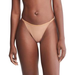 imageCalvin Klein Womens Ideal Micro Low Rise String ThongSandalwood