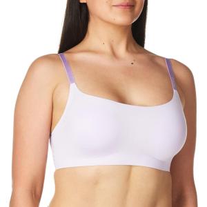 imageCalvin Klein Womens Invisibles Comfort Seamless Adjustable Skinny Strap Bralette BraAmbiant Lavendar