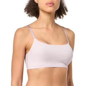 imageCalvin Klein Womens Invisibles Comfort Seamless Adjustable Skinny Strap Bralette BraCloud Gray