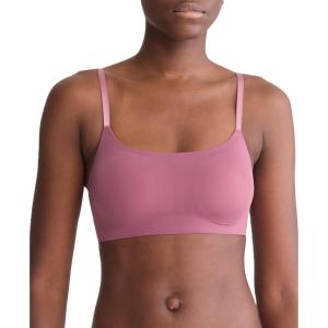 imageCalvin Klein Womens Invisibles Comfort Seamless Adjustable Skinny Strap Bralette BraDeep Mauve