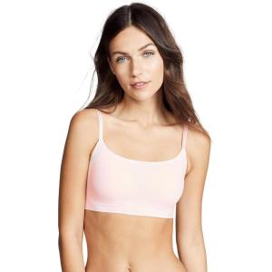 imageCalvin Klein Womens Invisibles Comfort Seamless Adjustable Skinny Strap Bralette BraLight Pink