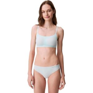 imageCalvin Klein Womens Invisibles Comfort Seamless Adjustable Skinny Strap Bralette BraMoonlight Jade