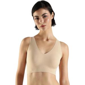 imageCalvin Klein Womens Invisibles Comfort Seamless Lightly Lined V Neck Bralette BraBare