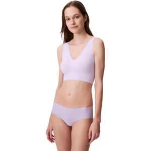 imageCalvin Klein Womens Invisibles Comfort Seamless Lightly Lined V Neck Bralette BraLilac Quartz