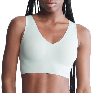 imageCalvin Klein Womens Invisibles Comfort Seamless Lightly Lined V Neck Bralette BraSage Meadow