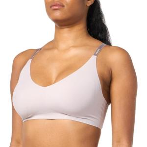imageCalvin Klein Womens Invisibles Comfort Seamless Wirefree Lightly Lined Triangle Bralette BraCloud Gray