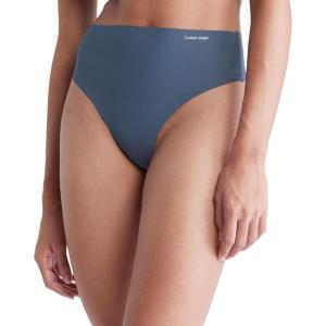 imageCalvin Klein Womens Invisibles HighWaist Thong PantyBlue Edge