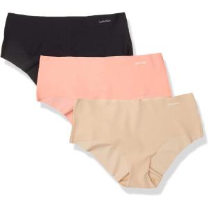 imageCalvin Klein Womens Invisibles Hipster Multipack PantyBlackBareGerbera Daisy