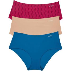 imageCalvin Klein Womens Invisibles Hipster Multipack PantySilver SpringsSummer TaupeBlack