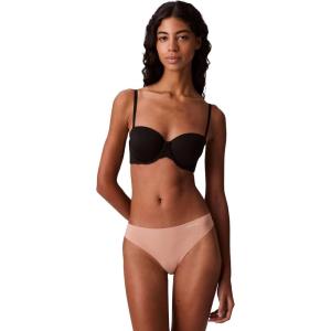 imageCalvin Klein Womens Invisibles Seamless Thong Panties 3 PackLight Caramel 3 Pack