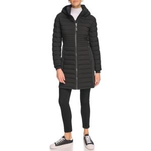 imageCalvin Klein Womens Long LightWeight Puffer JacketLightweight Black