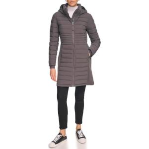 imageCalvin Klein Womens Long LightWeight Puffer JacketLightweight Forged Iron